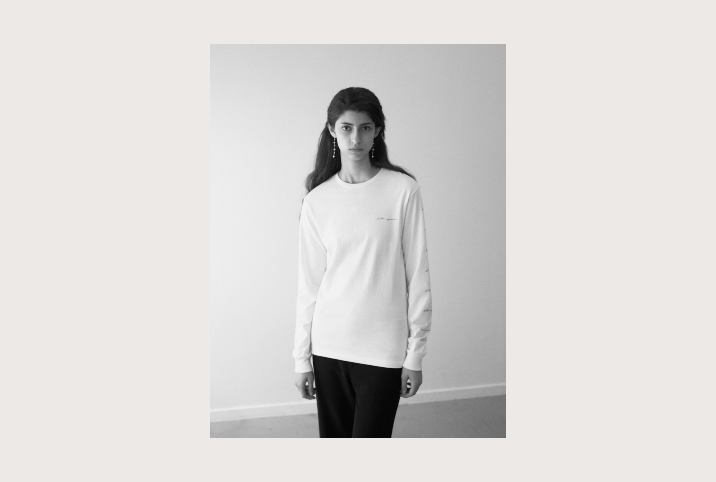 Libraryman — White Long Sleeve Tee