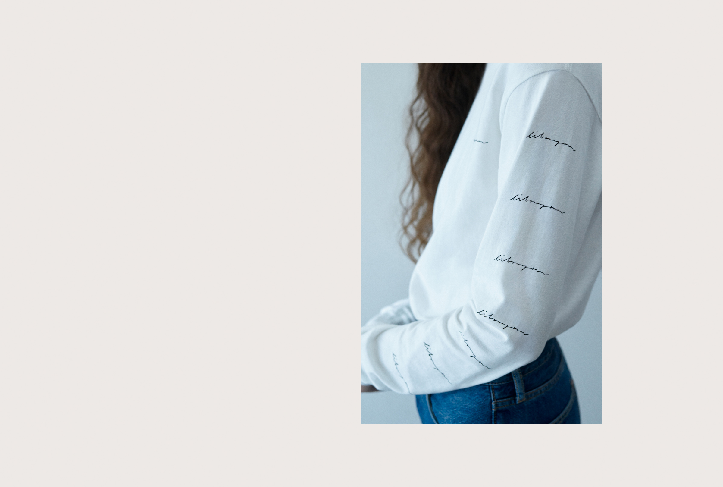 Libraryman — White Long Sleeve Tee